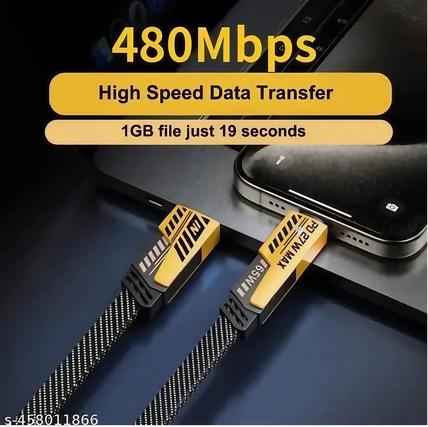 4-in-1 Fast Charging Data Cable, 65W High Power Output