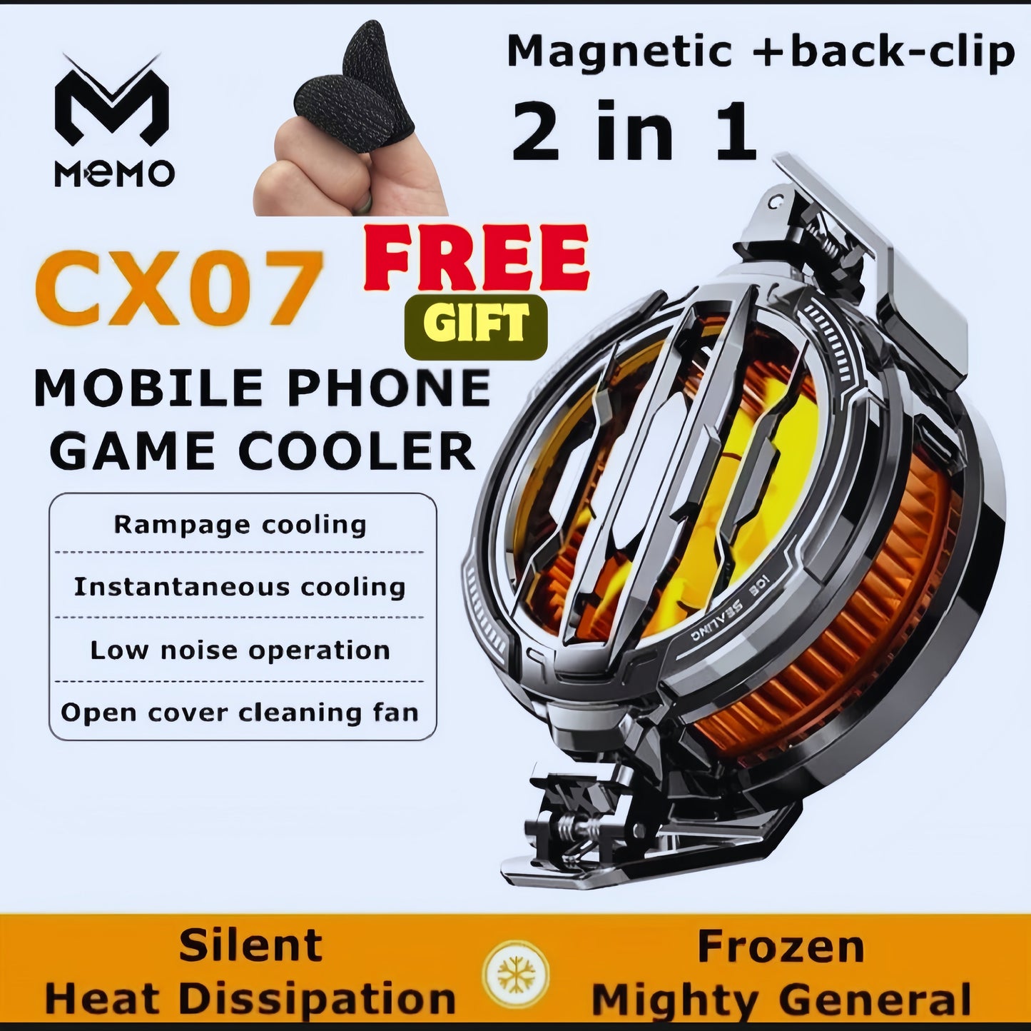 Memo CX-07 Mobile Magnetic Cooling Fan