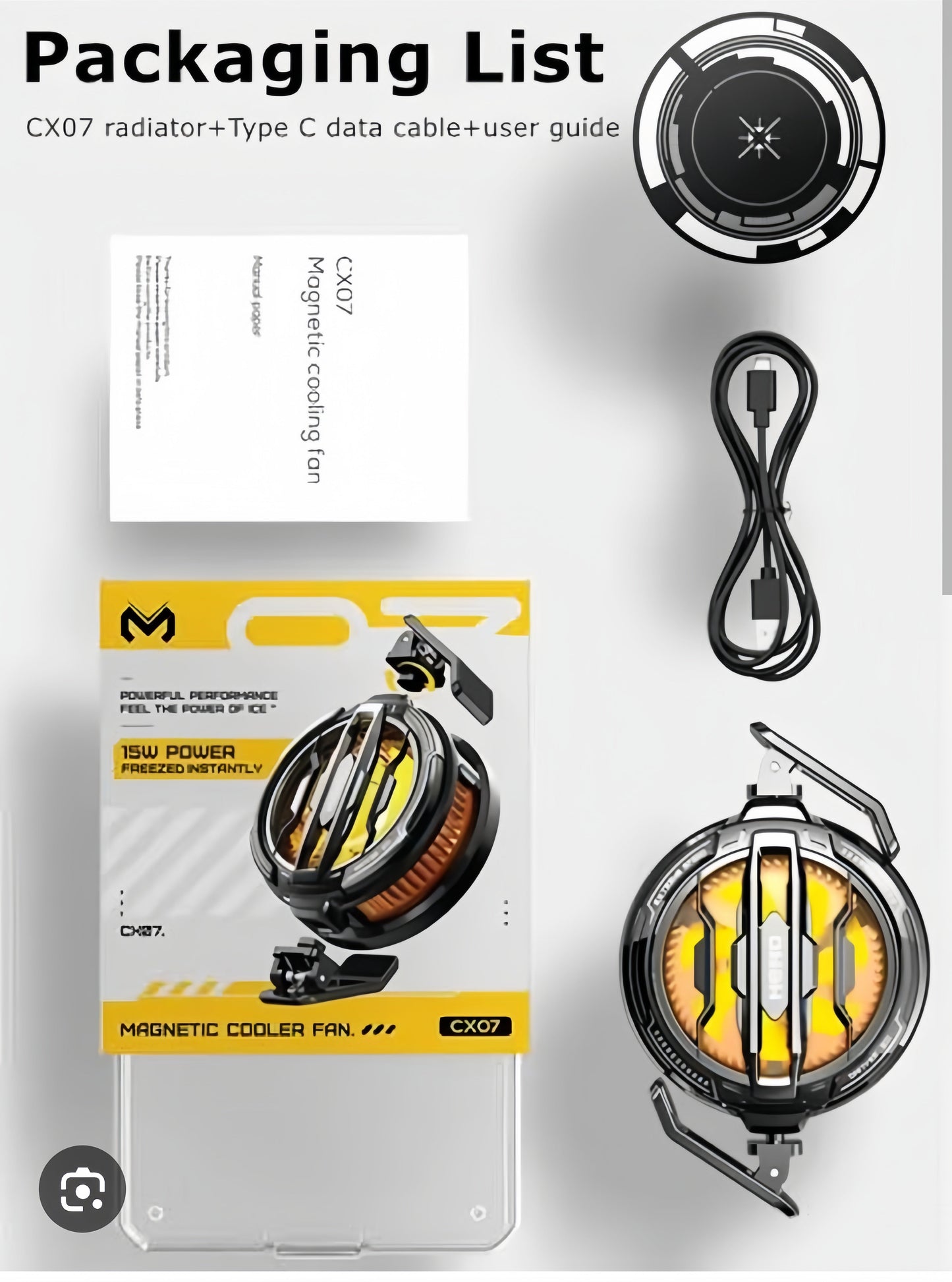 Memo CX-07 Mobile Magnetic Cooling Fan