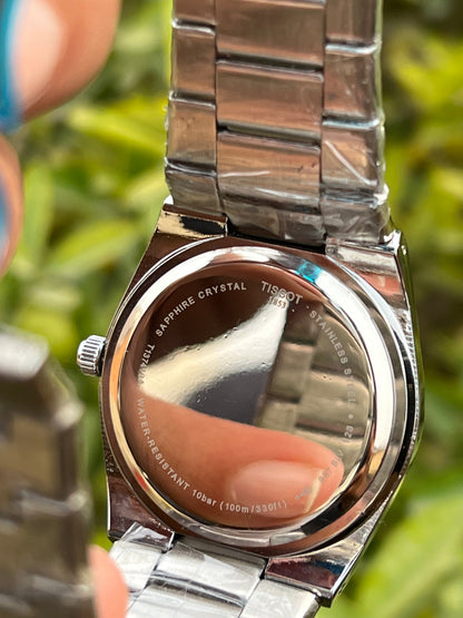 Tissot PRX Blue Dial with Silver Chain